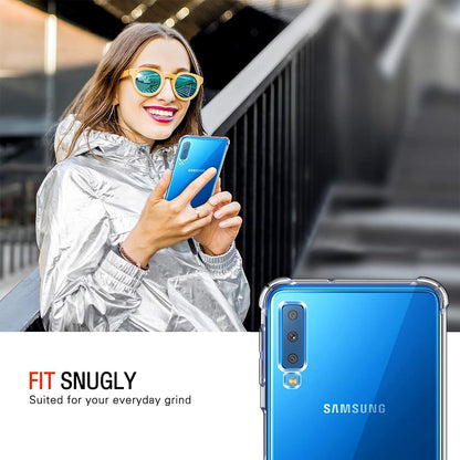 Maska za Samsung Galaxy A7 (2018) A750, Techsuit, Otporna na udarce, Prozirna