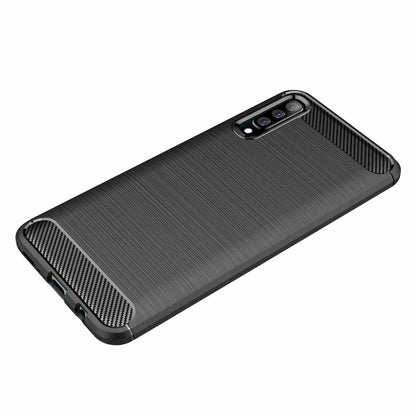 Maska za Samsung Galaxy A70s A707 / A70 A705, Techsuit, Karbon, Crna