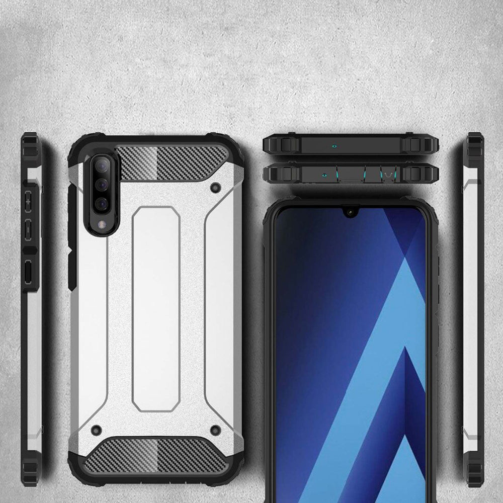 Maska za Samsung Galaxy A70s A707 / A70 A705, Techsuit, Hybrid Armor, Crna