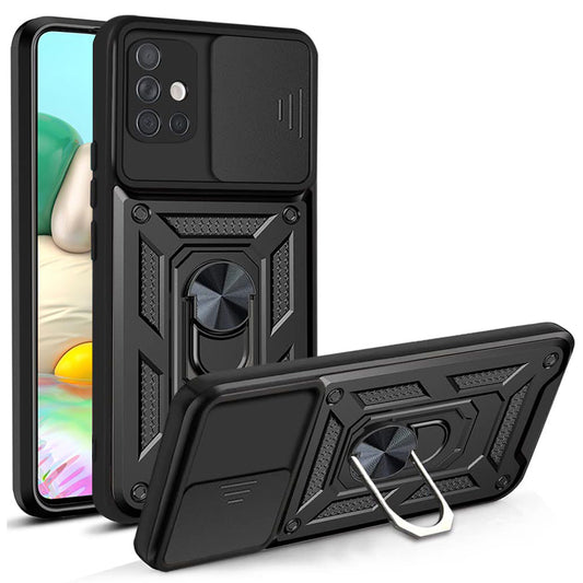 Maska za Samsung Galaxy A71 A715, Techsuit, CamShield, Crna