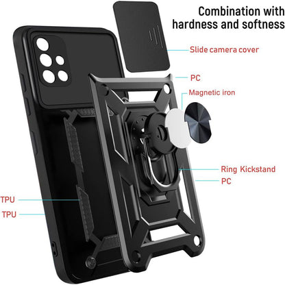 Maska za Samsung Galaxy A71 A715, Techsuit, CamShield, Crna