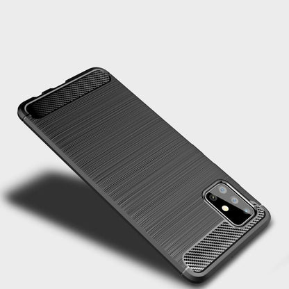 Maska za Samsung Galaxy A71 A715, Techsuit, Karbon, Crna