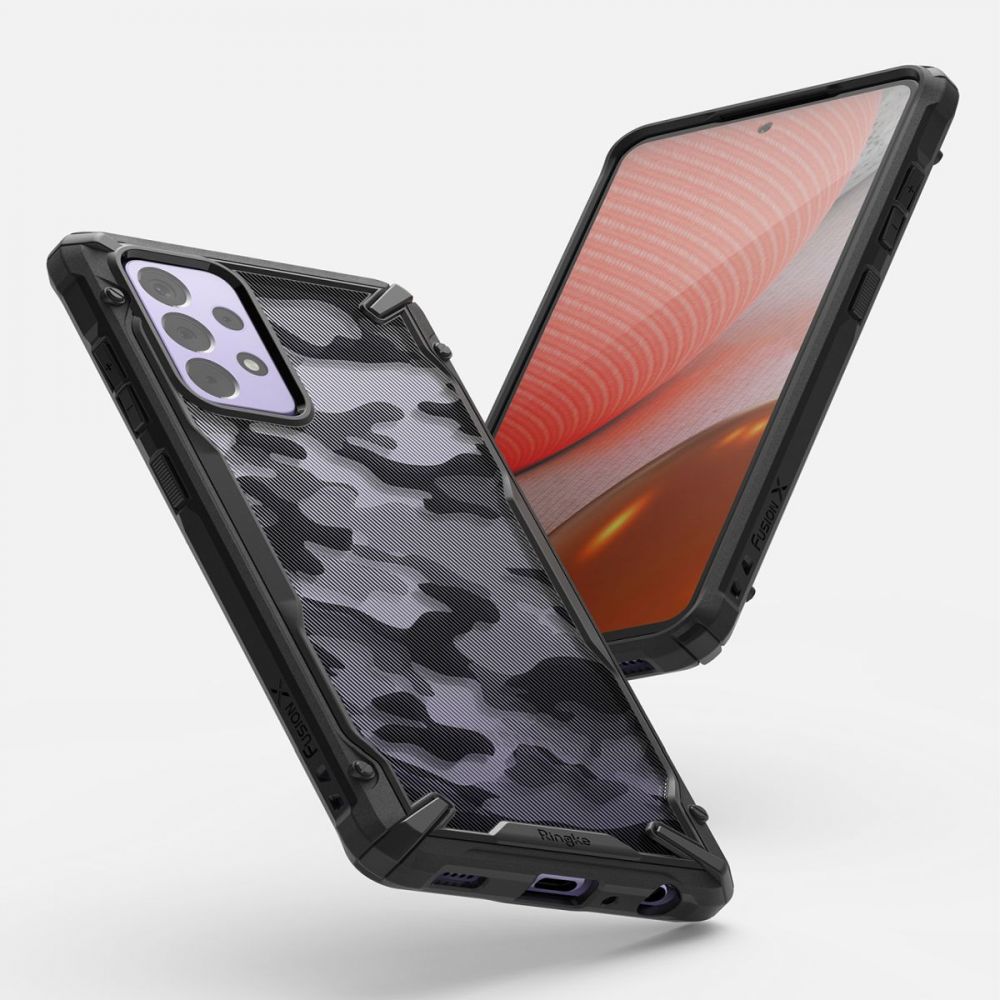 Futrola za Samsung Galaxy A72 A725 / A72 5G A726, Ringke, Fusion X Design, Kamuflaža