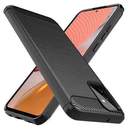 Maska za Samsung Galaxy A72 A725 / A72 5G A726, Techsuit, Karbon, Crna