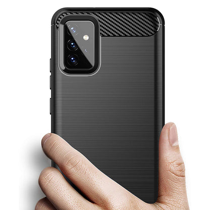 Maska za Samsung Galaxy A72 A725 / A72 5G A726, Techsuit, Karbon, Crna
