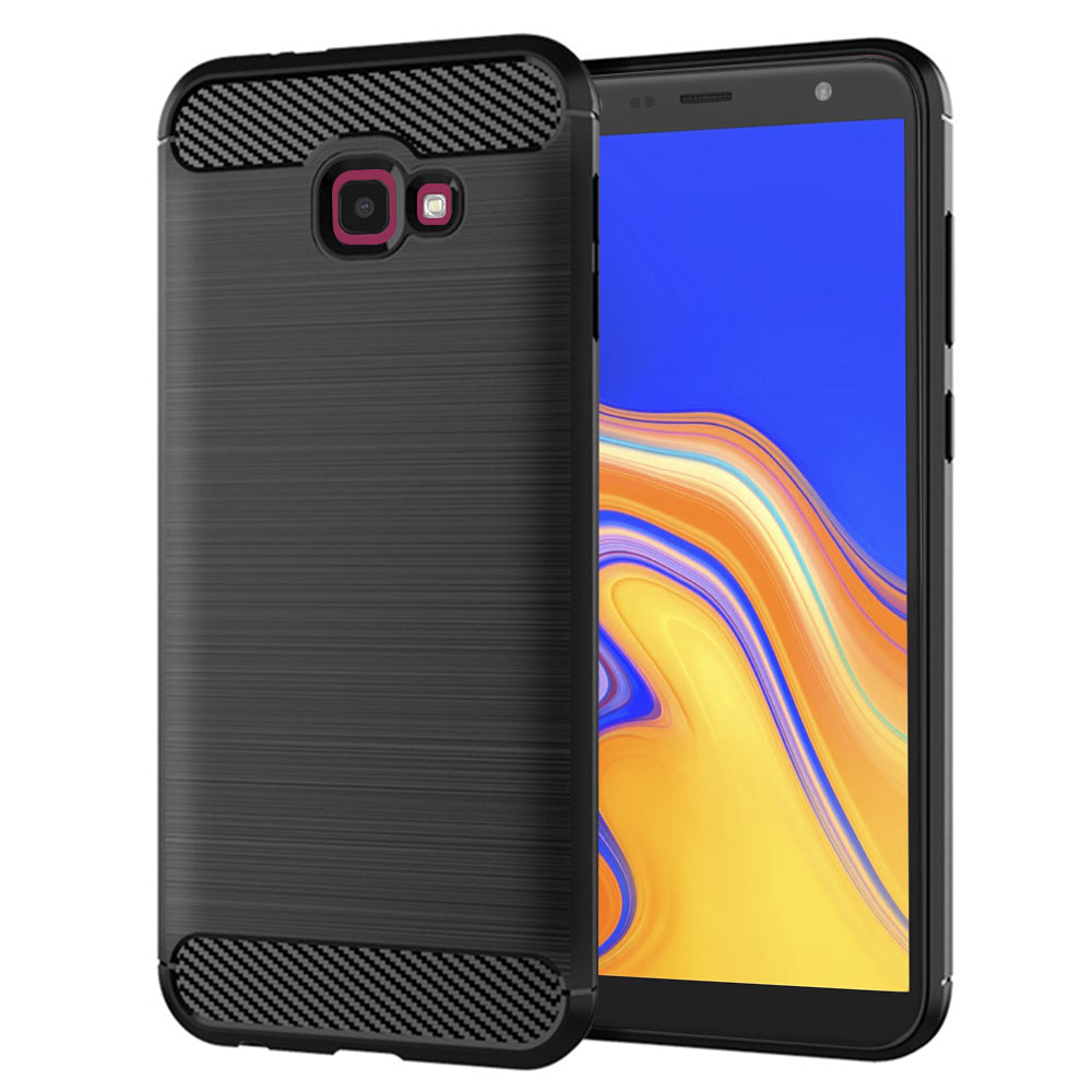 Maska za Samsung Galaxy J4 Plus (2018) J415, Techsuit, Karbon, Crna