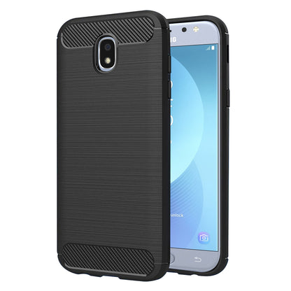 Maska za Samsung Galaxy J5 (2017) J530, Techsuit, Karbon, Crna