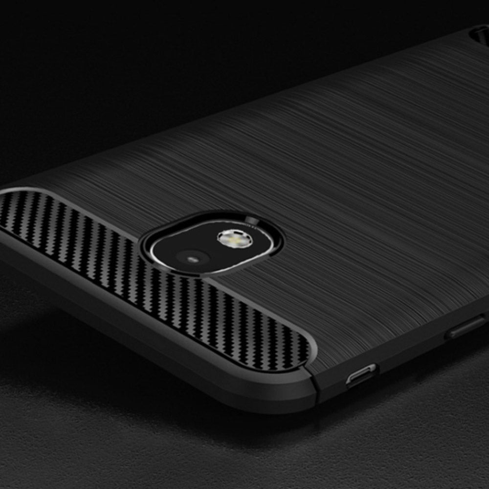 Maska za Samsung Galaxy J5 (2017) J530, Techsuit, Karbon, Crna