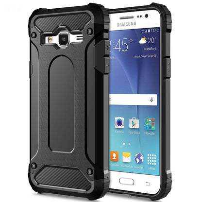 Maska za Samsung Galaxy J5 J500, Techsuit, Hybrid Armor, Crna