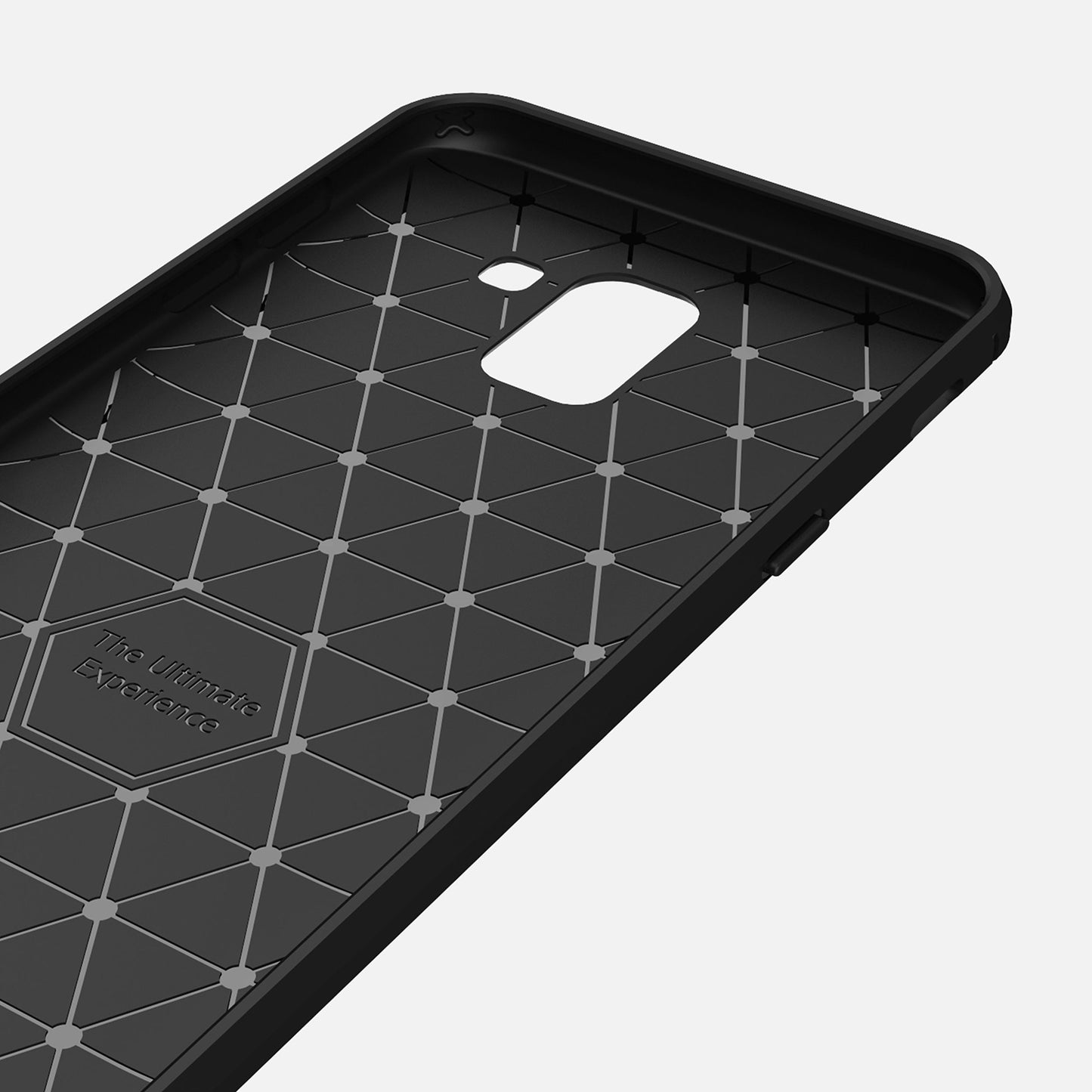 Maska za Samsung Galaxy J6 J600, Techsuit, Karbon, Crna