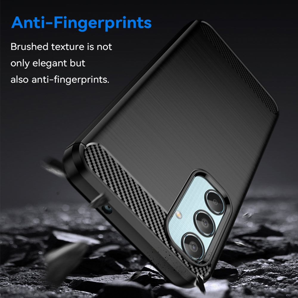 Maska za Samsung Galaxy M35, Techsuit, Karbon, Crna