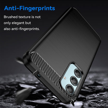 Maska za Samsung Galaxy M35, Techsuit, Karbon, Crna