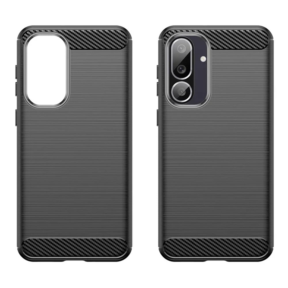 Maska za Samsung Galaxy M56 M566, Techsuit, Karbon, Crna