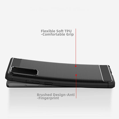 Maska za Samsung Galaxy Note 20 5G N981 / Note 20 N980, Techsuit, Karbon, Crna
