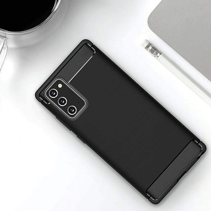Maska za Samsung Galaxy Note 20 5G N981 / Note 20 N980, Techsuit, Karbon, Crna