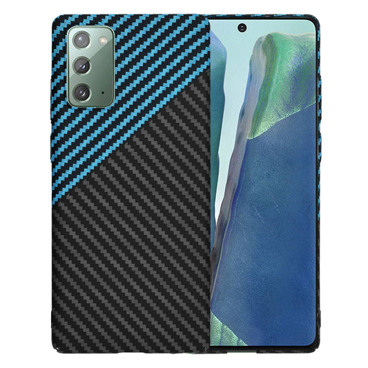 Maska za Samsung Galaxy Note 20 5G N981 / Note 20 N980, Techsuit, Carbonite FiberShell, Crno Plava