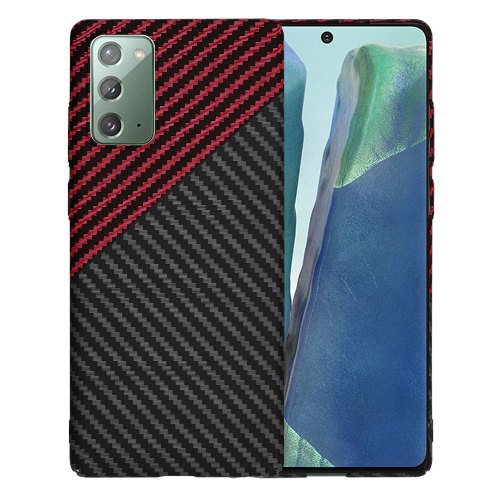 Maska za Samsung Galaxy Note 20 5G N981 / Note 20 N980, Techsuit, Carbonite FiberShell, Crno Crvena