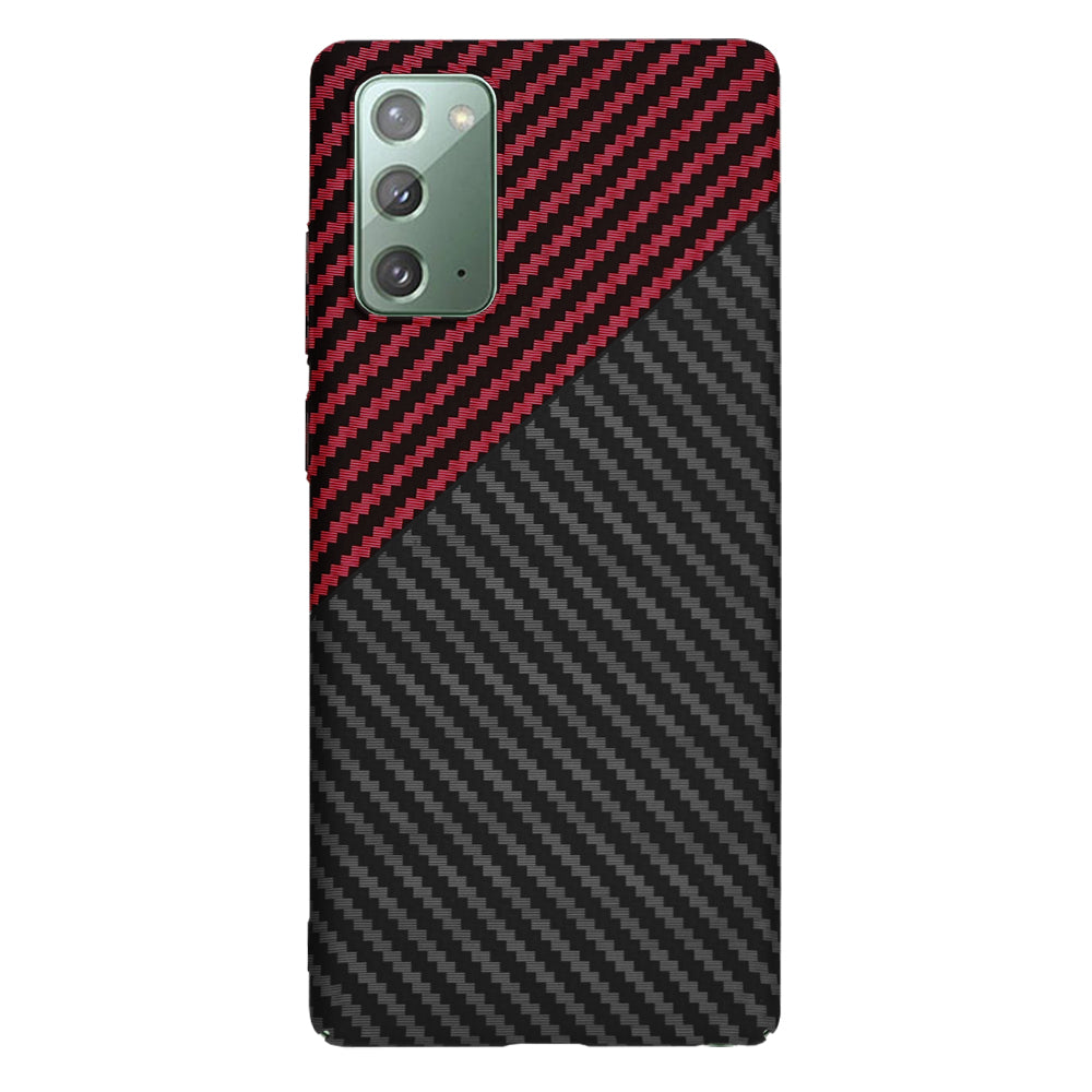 Maska za Samsung Galaxy Note 20 5G N981 / Note 20 N980, Techsuit, Carbonite FiberShell, Crno Crvena