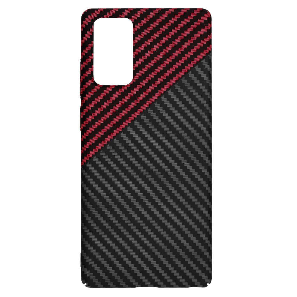 Maska za Samsung Galaxy Note 20 5G N981 / Note 20 N980, Techsuit, Carbonite FiberShell, Crno Crvena