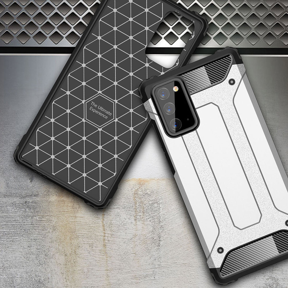 Maska za Samsung Galaxy Note 20 5G N981 / Note 20 N980, Techsuit, Hybrid Armor, Crna
