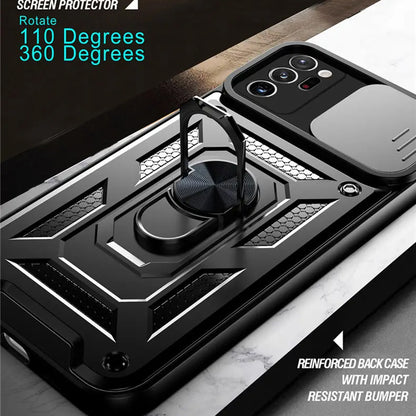 Maska za Samsung Galaxy Note 20 Ultra 5G N986 / Note 20 Ultra N985, Techsuit, CamShield, Crna