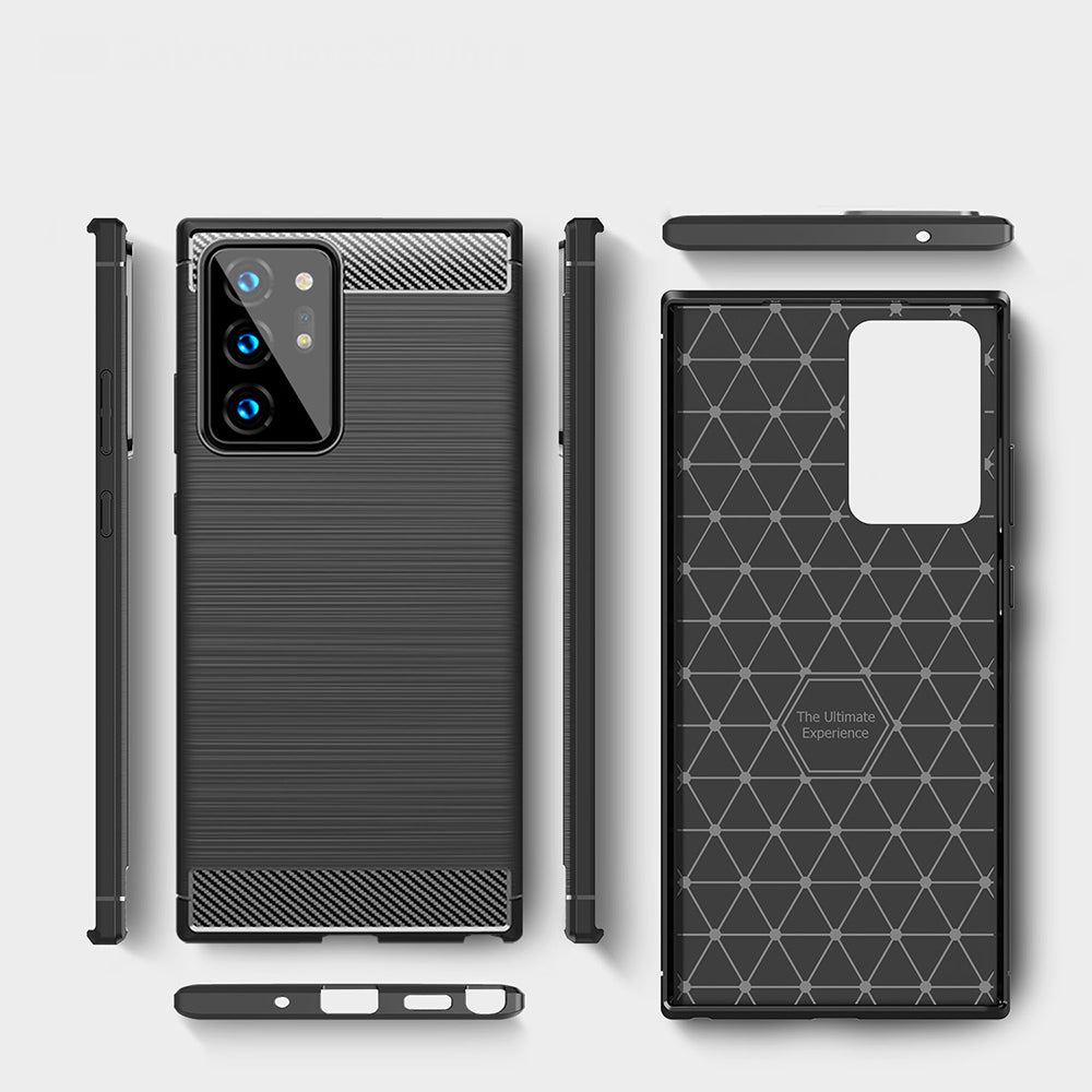 Maska za Samsung Galaxy Note 20 Ultra 5G N986 / Note 20 Ultra N985, Techsuit, Karbon, Crna