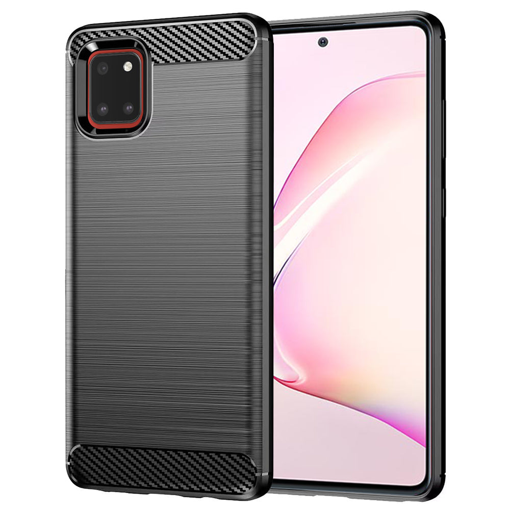 Maska za Samsung Galaxy Note10 Lite N770, Techsuit, Karbon, Crna