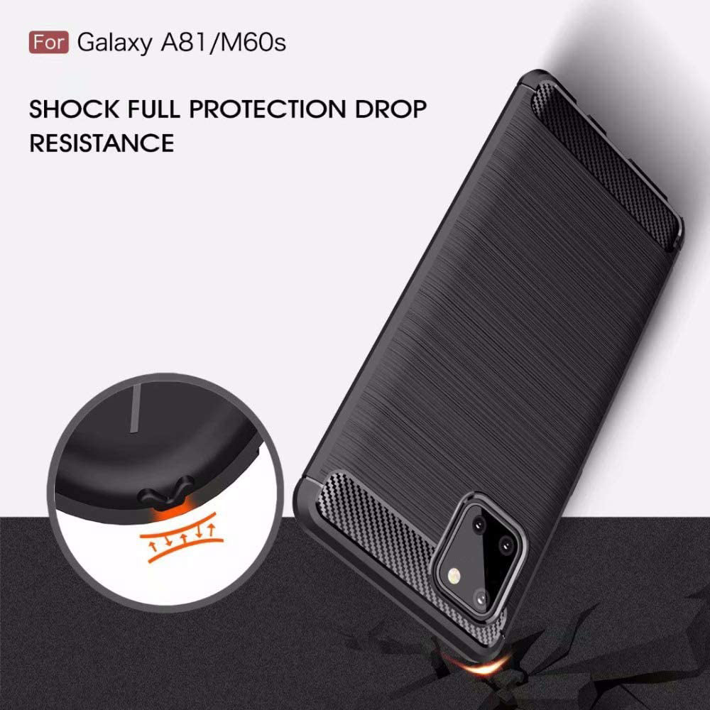 Maska za Samsung Galaxy Note10 Lite N770, Techsuit, Karbon, Crna