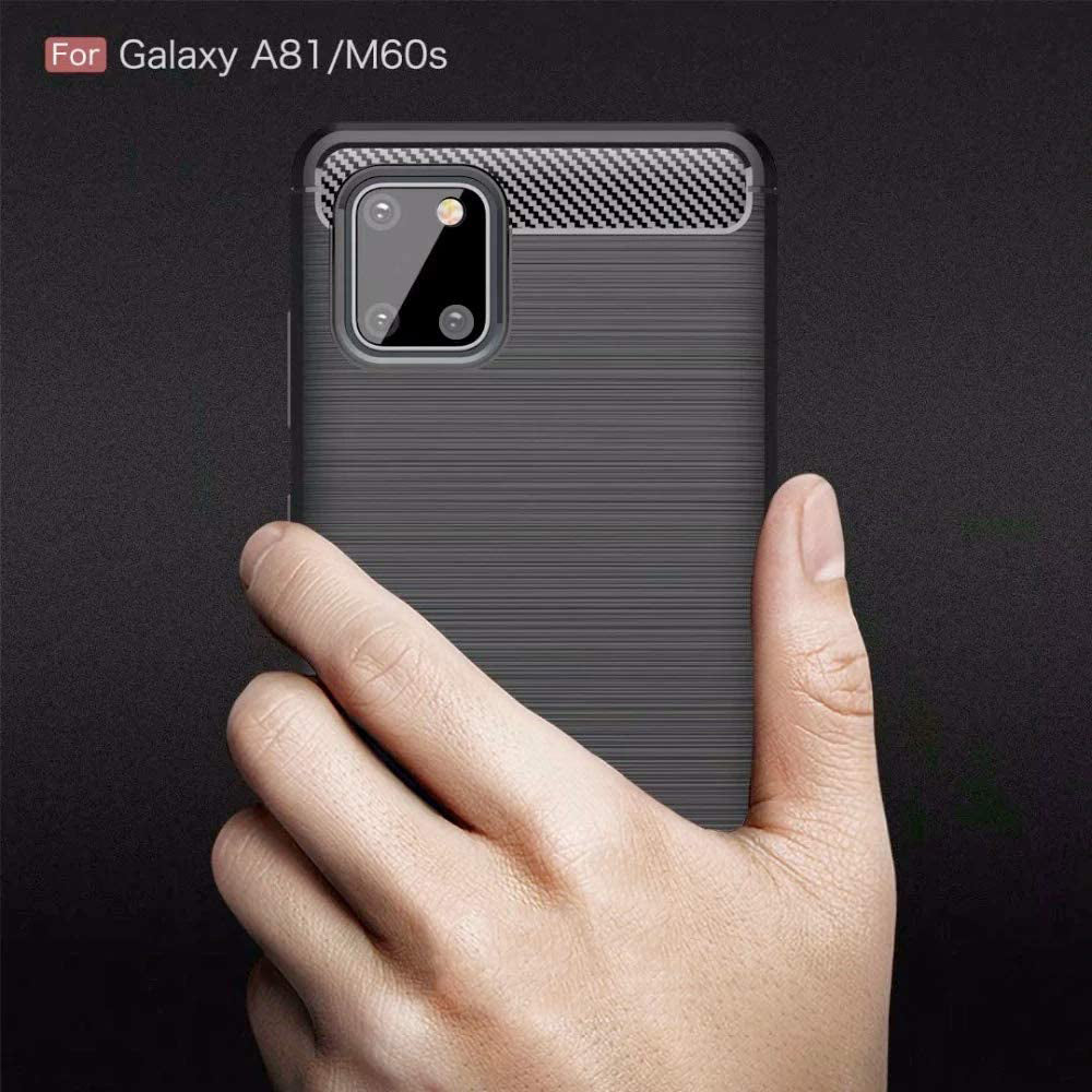 Maska za Samsung Galaxy Note10 Lite N770, Techsuit, Karbon, Crna