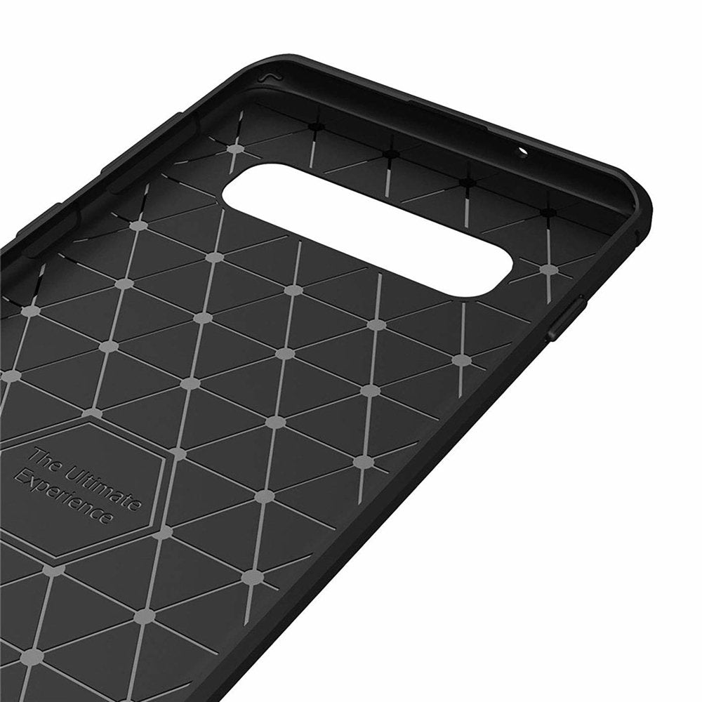 Maska za Samsung Galaxy S10 G973, Techsuit, Karbon, Crna
