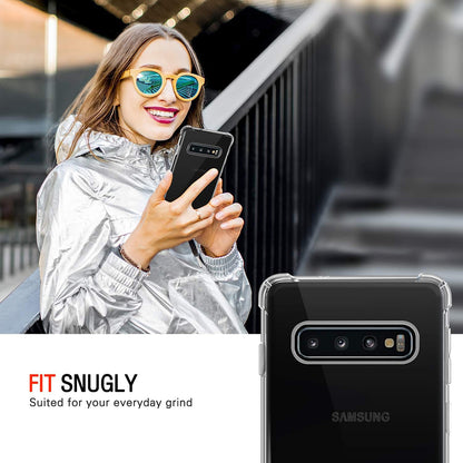 Maska za Samsung Galaxy S10 G973, Techsuit, Shockproof Clear, Prozirna