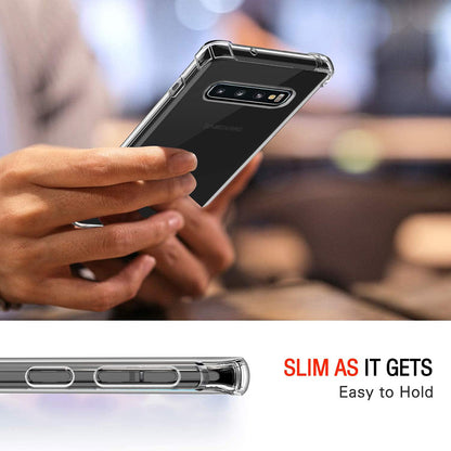 Maska za Samsung Galaxy S10 G973, Techsuit, Shockproof Clear, Prozirna