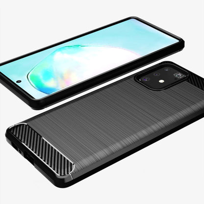 Maska za Samsung Galaxy S10 Lite G770, Techsuit, Karbon, Crna