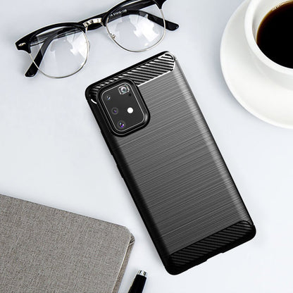 Maska za Samsung Galaxy S10 Lite G770, Techsuit, Karbon, Crna