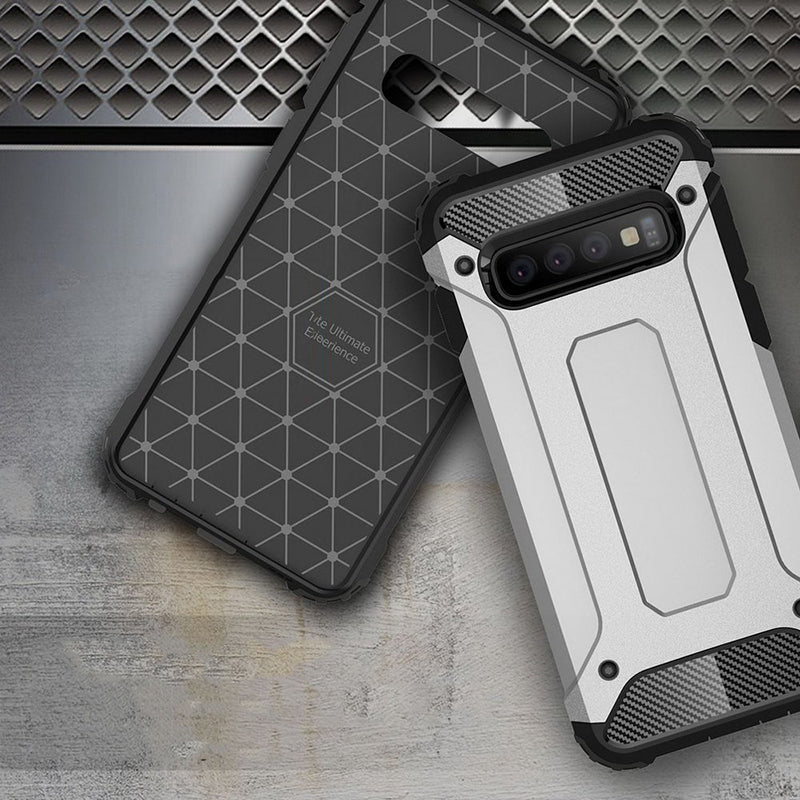 Maska za Samsung Galaxy S10+ G975, Techsuit, Hybrid Armor, Crna