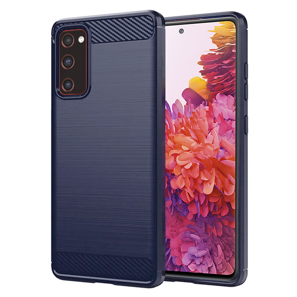 Maska za Samsung Galaxy S20 FE 2022 G781 / S20 FE 5G G781 / S20 FE G780, Techsuit, Karbon, Plava
