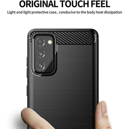 Maska za Samsung Galaxy S20 FE 2022 G781 / S20 FE 5G G781 / S20 FE G780, Techsuit, Karbon, Crna