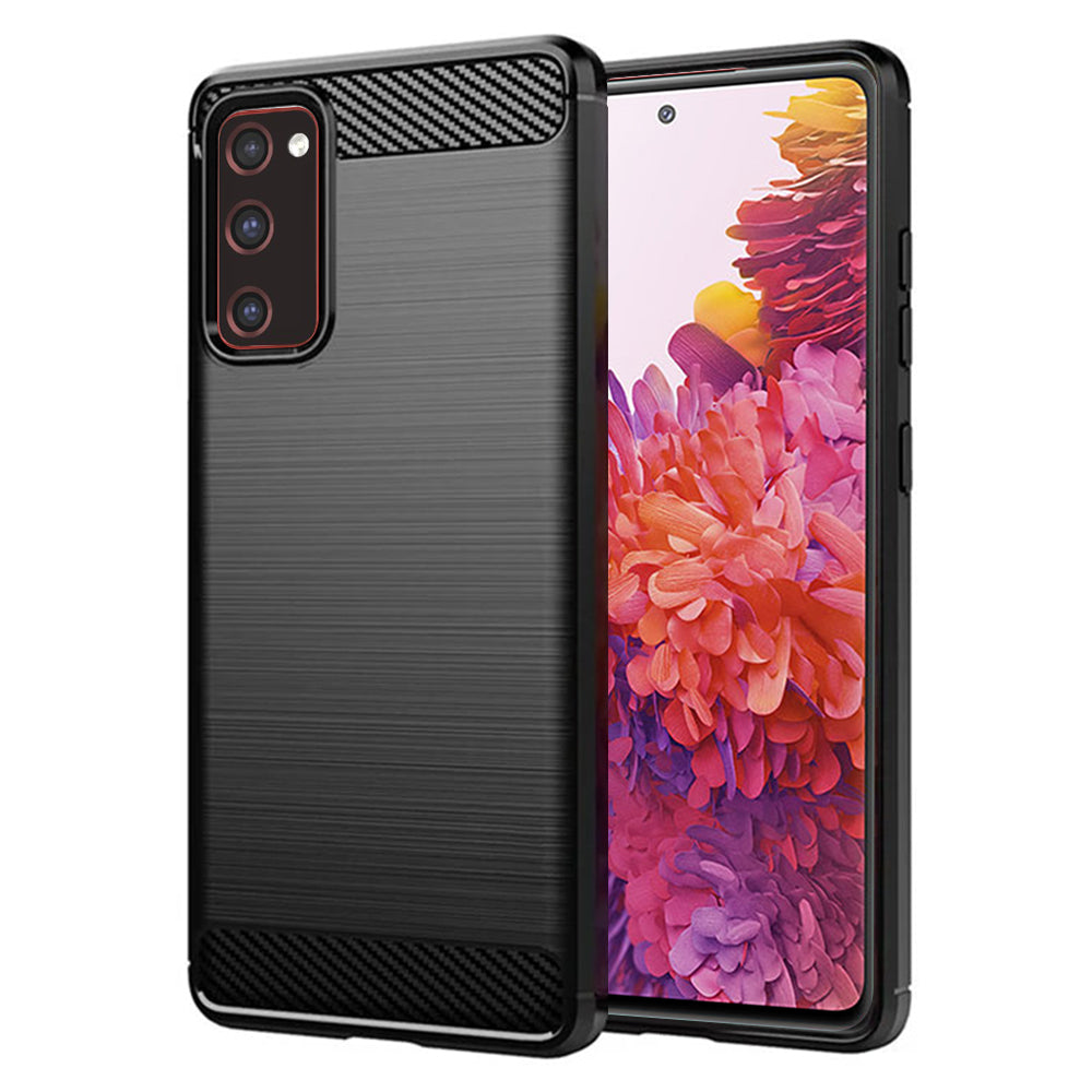 Maska za Samsung Galaxy S20 FE 2022 G781 / S20 FE 5G G781 / S20 FE G780, Techsuit, Karbon, Crna