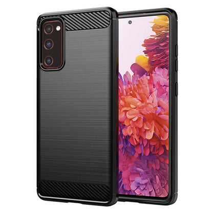 Maska za Samsung Galaxy S20 FE 2022 G781 / S20 FE 5G G781 / S20 FE G780, Techsuit, Karbon, Crna