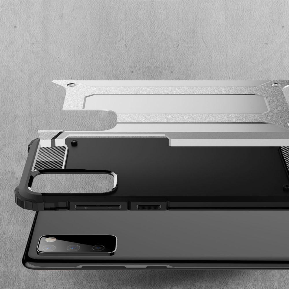 Maska za Samsung Galaxy S20 FE 2022 G781 / S20 FE 5G G781 / S20 FE G780, Techsuit, Hybrid Armor, Crna