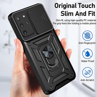 Maska za Samsung Galaxy S20+ 5G G986 / S20+ G985, Techsuit, CamShield, Crna