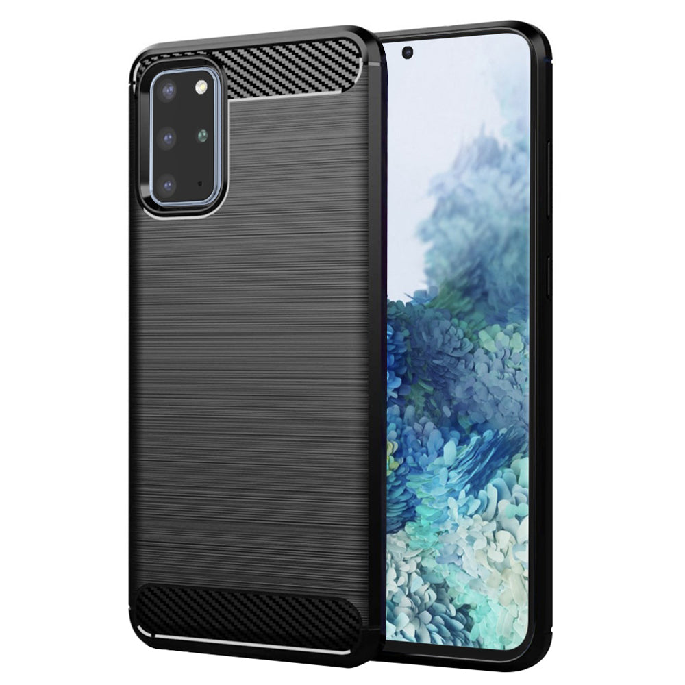 Maska za Samsung Galaxy S20+ 5G G986 / S20+ G985, Techsuit, Karbon, Crna