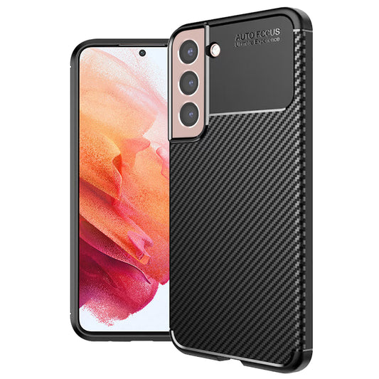 Maska za Samsung Galaxy S21 5G G991, Techsuit, CarbonFiber, Crna