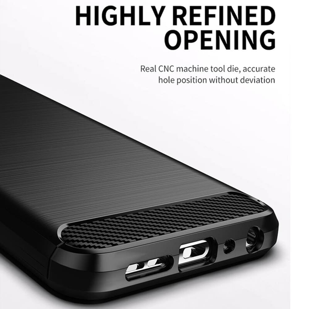 Maska za Samsung Galaxy S21 FE 5G G990, Techsuit, Karbon, Crna