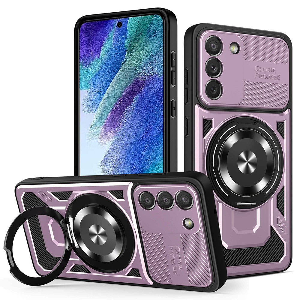 Maska za Samsung Galaxy S21 FE 5G G990, Techsuit, RuggedCam, Ljubičasta