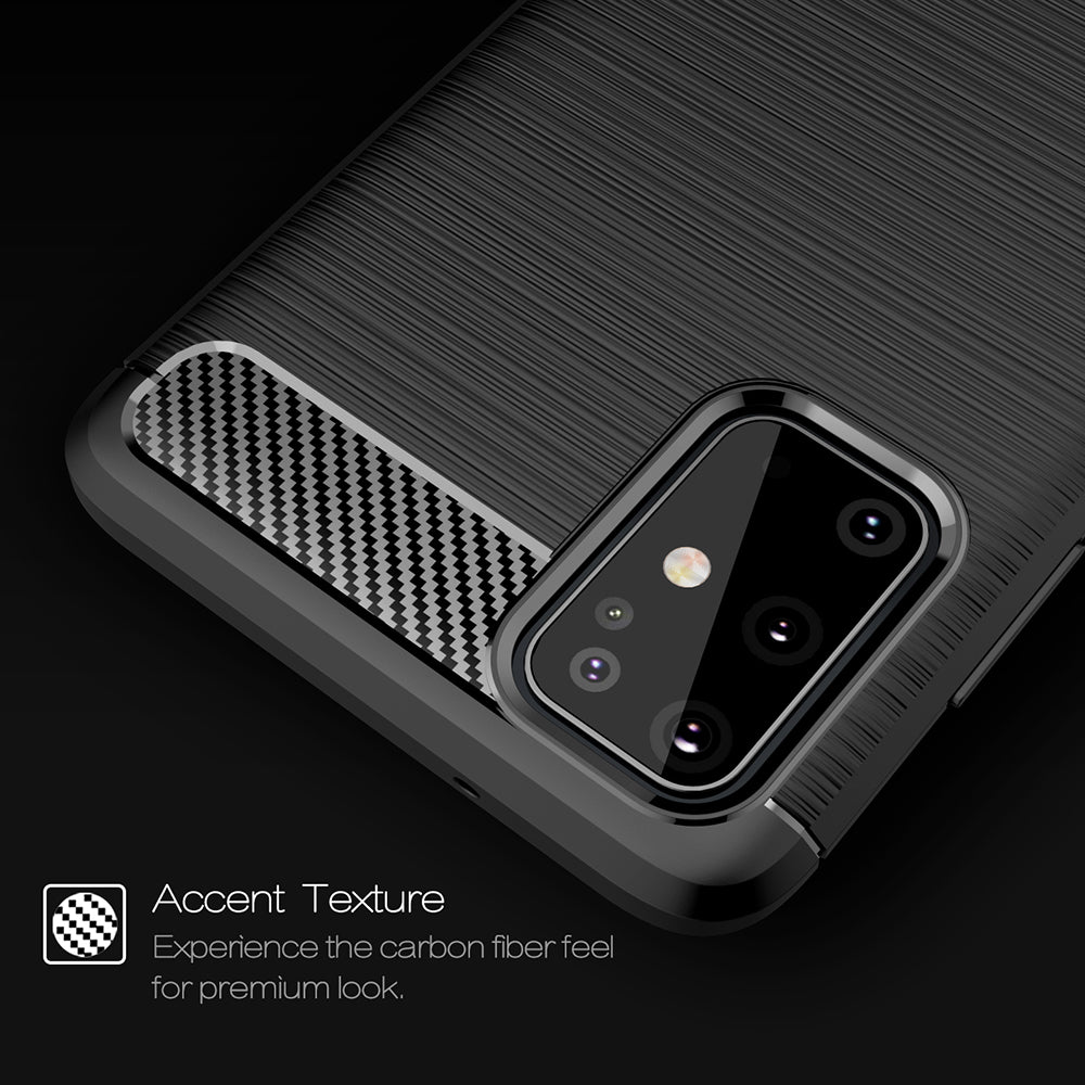Maska za Samsung Galaxy S21 Ultra 5G G998, Techsuit, Karbon, Crna