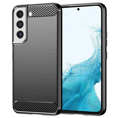 Maska za Samsung Galaxy S22 5G S901, Techsuit, Karbon, Crna
