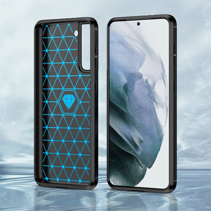 Maska za Samsung Galaxy S22 5G S901, Techsuit, Karbon, Crna