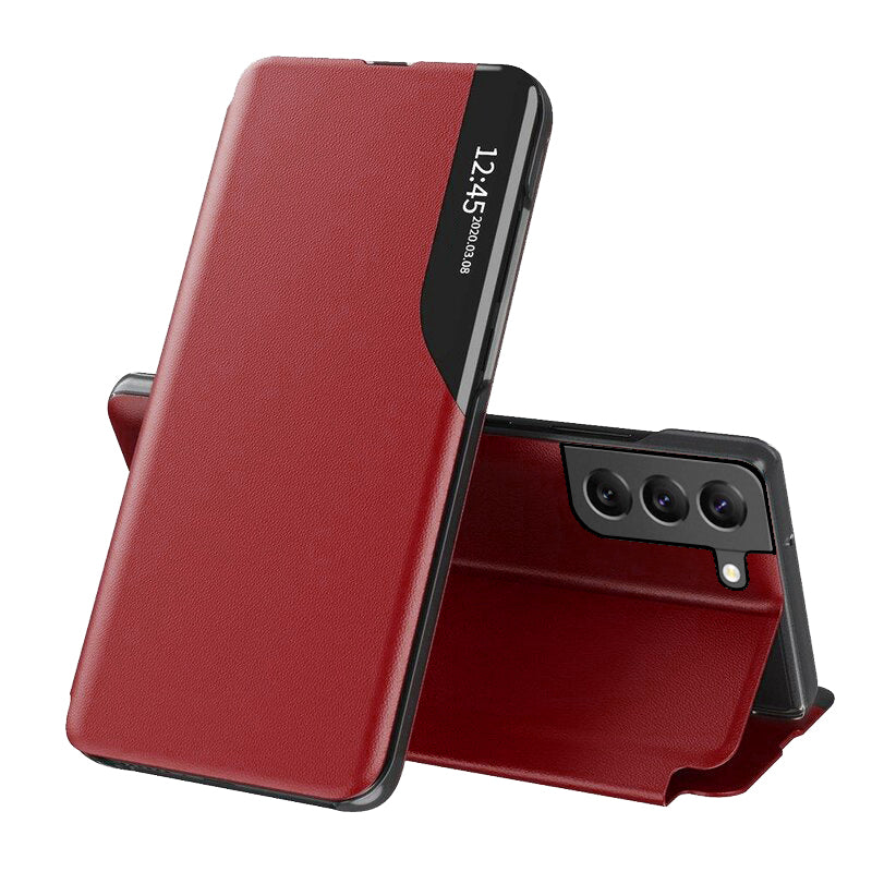 Maska za Samsung Galaxy S22 5G S901, Techsuit, eFold, Crvena