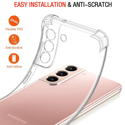 Maska za Samsung Galaxy S22 5G S901, Techsuit, Shockproof Clear, Prozirna